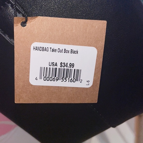 Black and Red To-Go box purse NEVER WORN - Picture 6 of 6